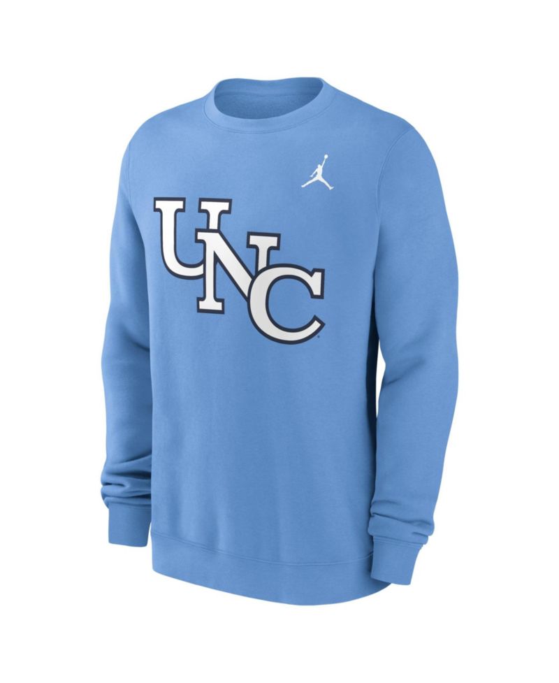 Men's North Carolina Tar Heels Sideline Club Crewneck Sweatshirt