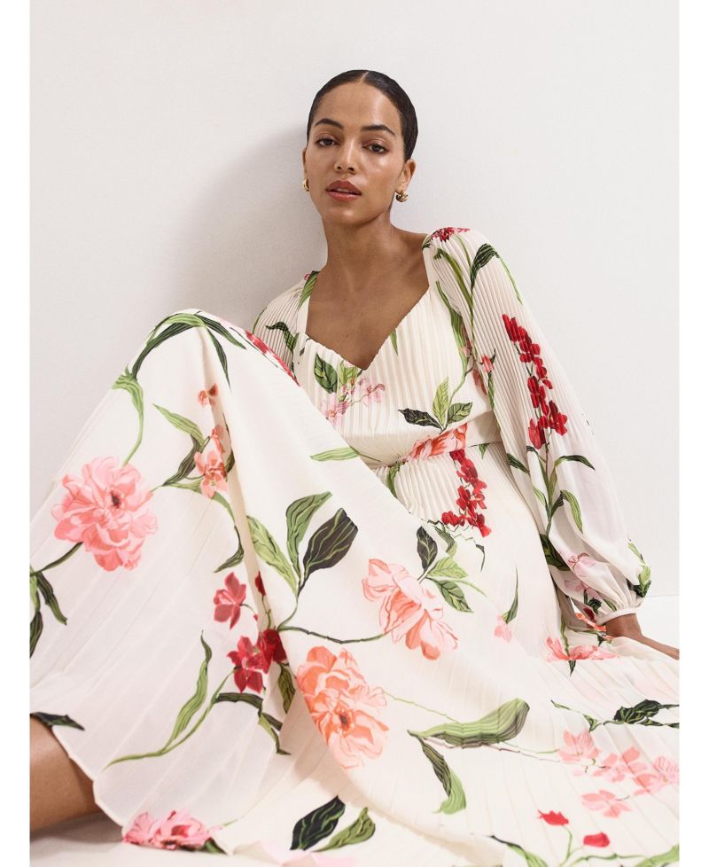 Women's Reanna Floral-Print Wedding Guest Maxi Dress