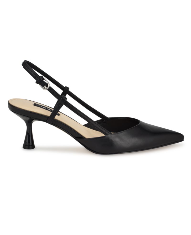 Women's Rhonda Kitten Heel Slingback Pumps
