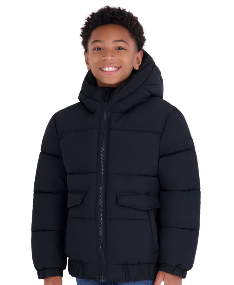 Boys' 8-20 Heavy Weight Ripstop Puffer Hooded Jacket