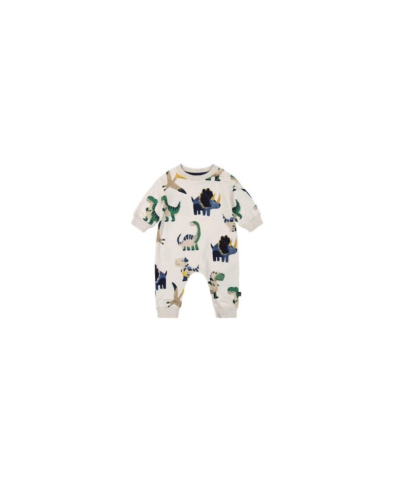 Baby Boys 3M TO 24M Fleece Jumpsuit Dinosaur Print