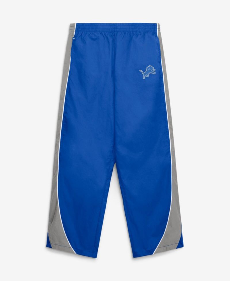 Women's Detroit Lions Team First Backwards Lateral Wide-Leg Colorblock Pants