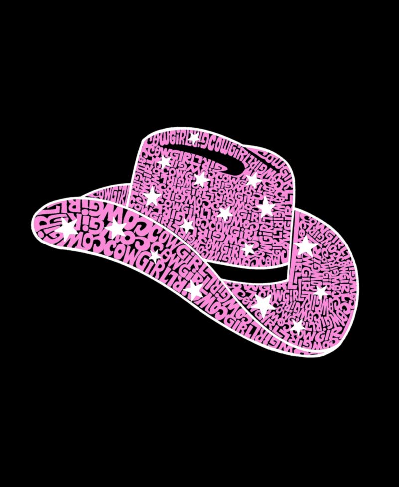 Plus Size Cowgirl Hat Word Art V-Neck T-Shirt