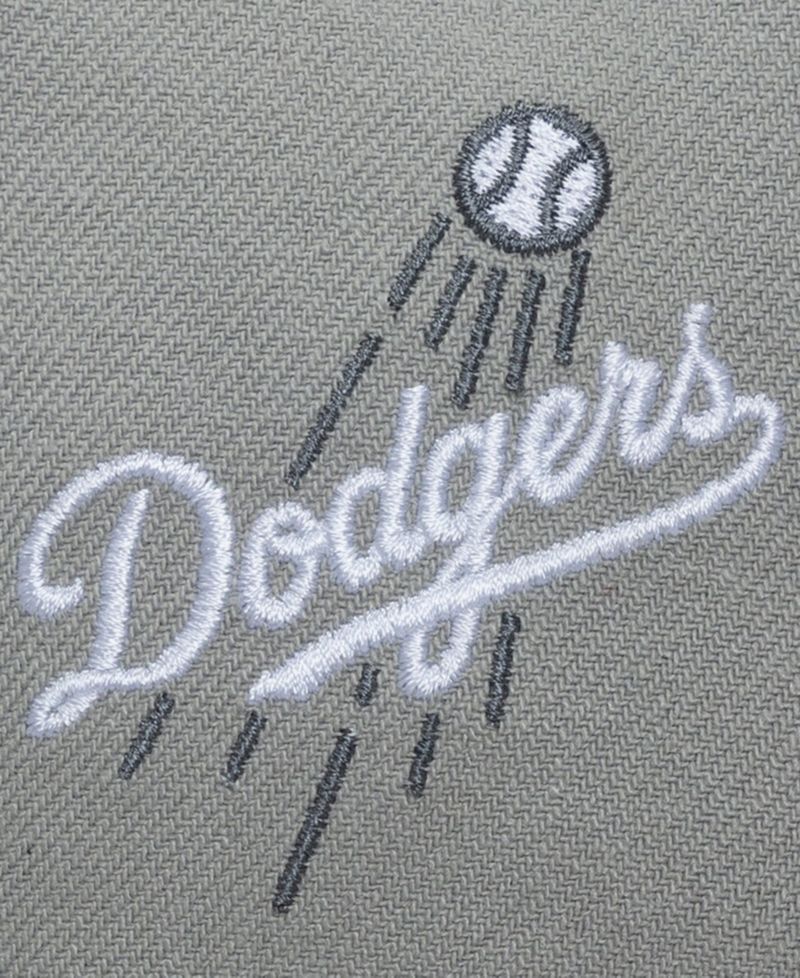 Men's Gray Los Angeles Dodgers Thunderstorm Head Coach Pro-Crown Adjustable Hat