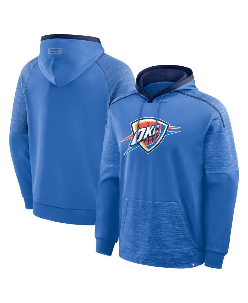 Men's Blue Oklahoma City Thunder Pick Roll Defender Pullover Hoodie
