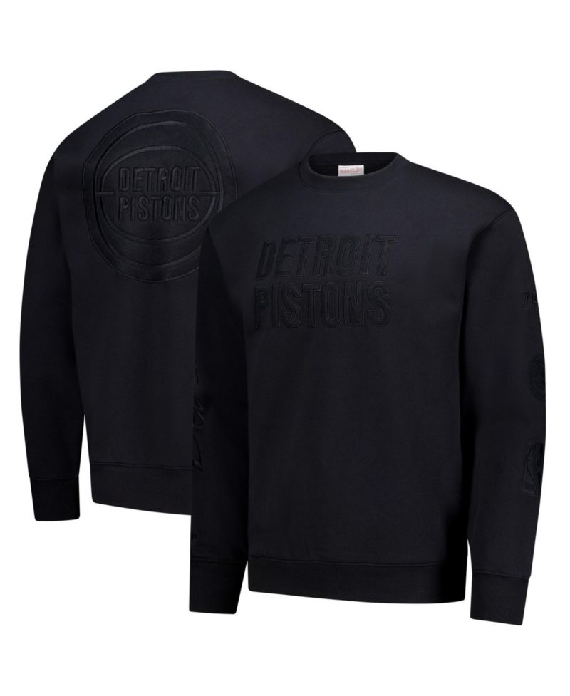 Men's Black Detroit Pistons Phantom Fleece Sweatshirt