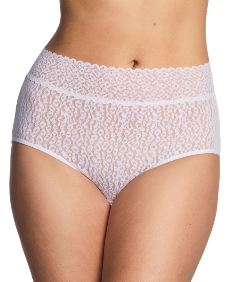 Women's High Bar Stretch Lace Full-Coverage Brief Panties