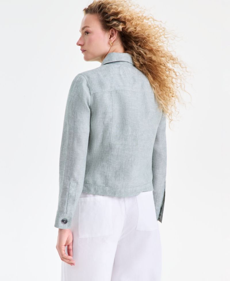 Women's Linen-Blend Field Jacket