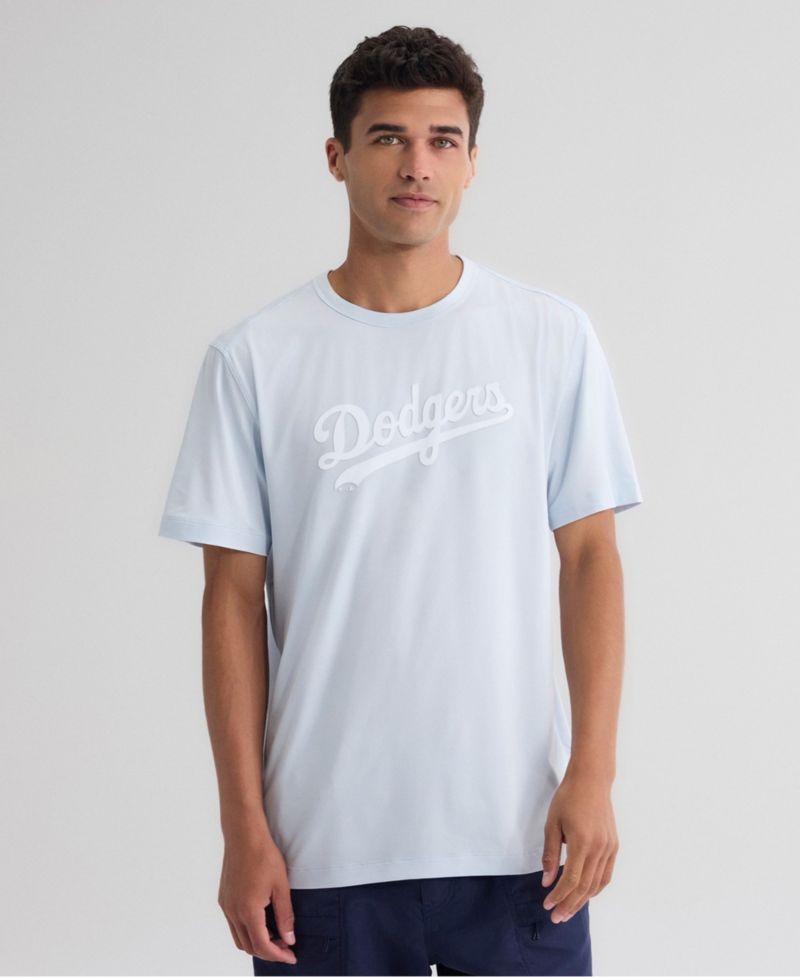 Men's Light Blue Los Angeles Dodgers Clutch Winning Edge T-Shirt