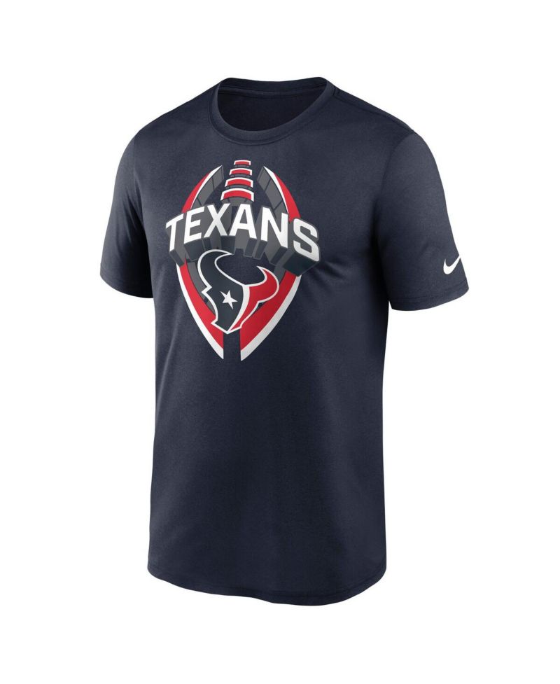 Men's Navy Houston Texans Big & Tall Primetime Legend Icon Performance T-Shirt