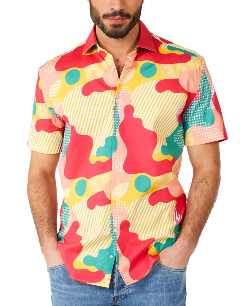 Men's SHIRT Short Sleeve Coral Camo
