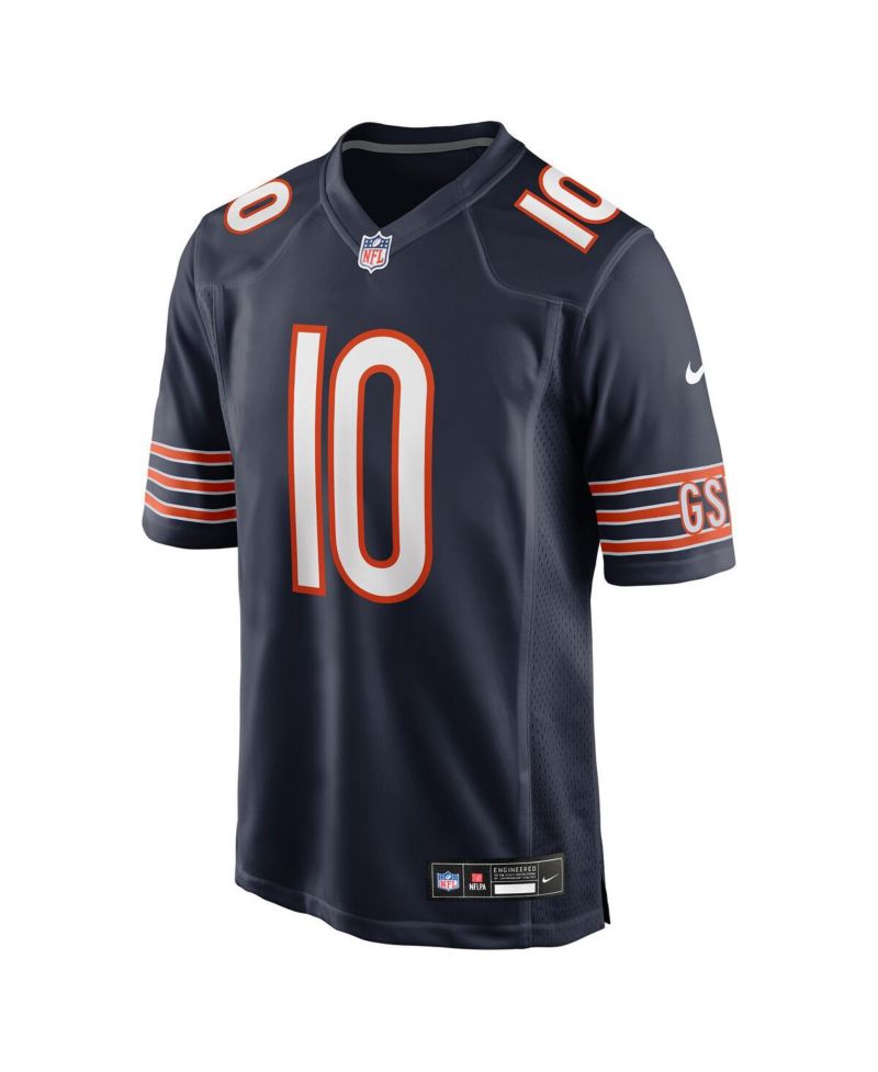 Men's Luther Burden III Navy Chicago Bears Team Game Jersey