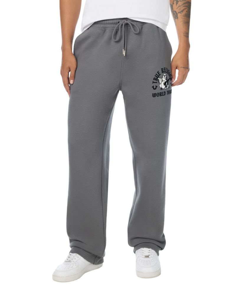 Men's Buddha Fleece Flocked Graphics Sweatpants