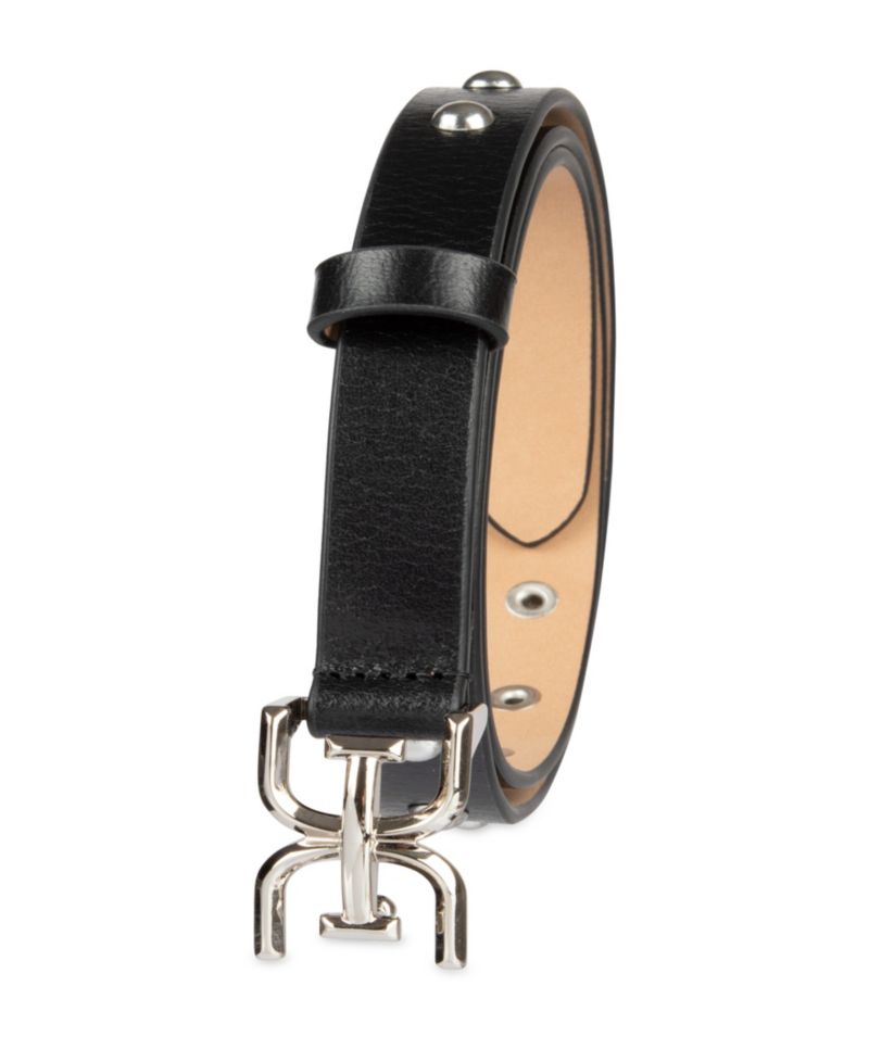 Women's Ultra Skinny Double-E Logo Plaque Belt