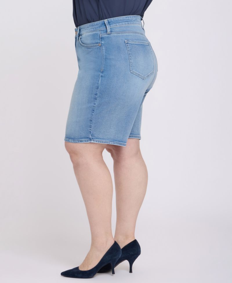 Plus Size Lilly Mid-Rise Shorts with Lift Tuck Technology