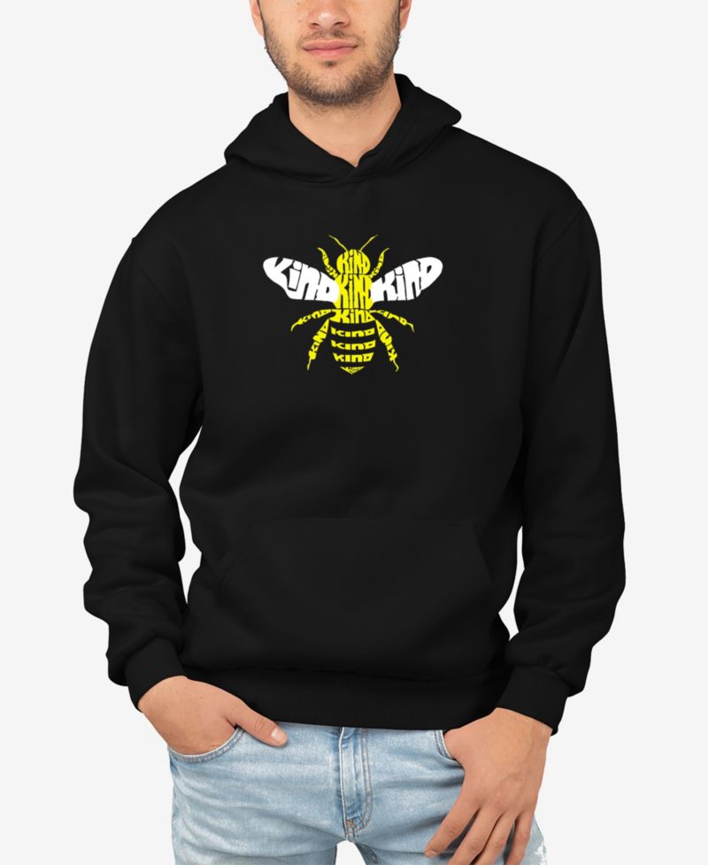 Men's Bee Kind Word Art Hooded Sweatshirt