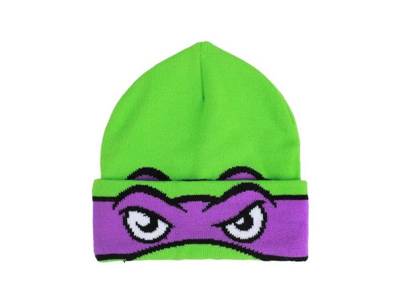 Men's TMNT Rolldown Donny Adult Acrylic Mesh Eye Green Beanie