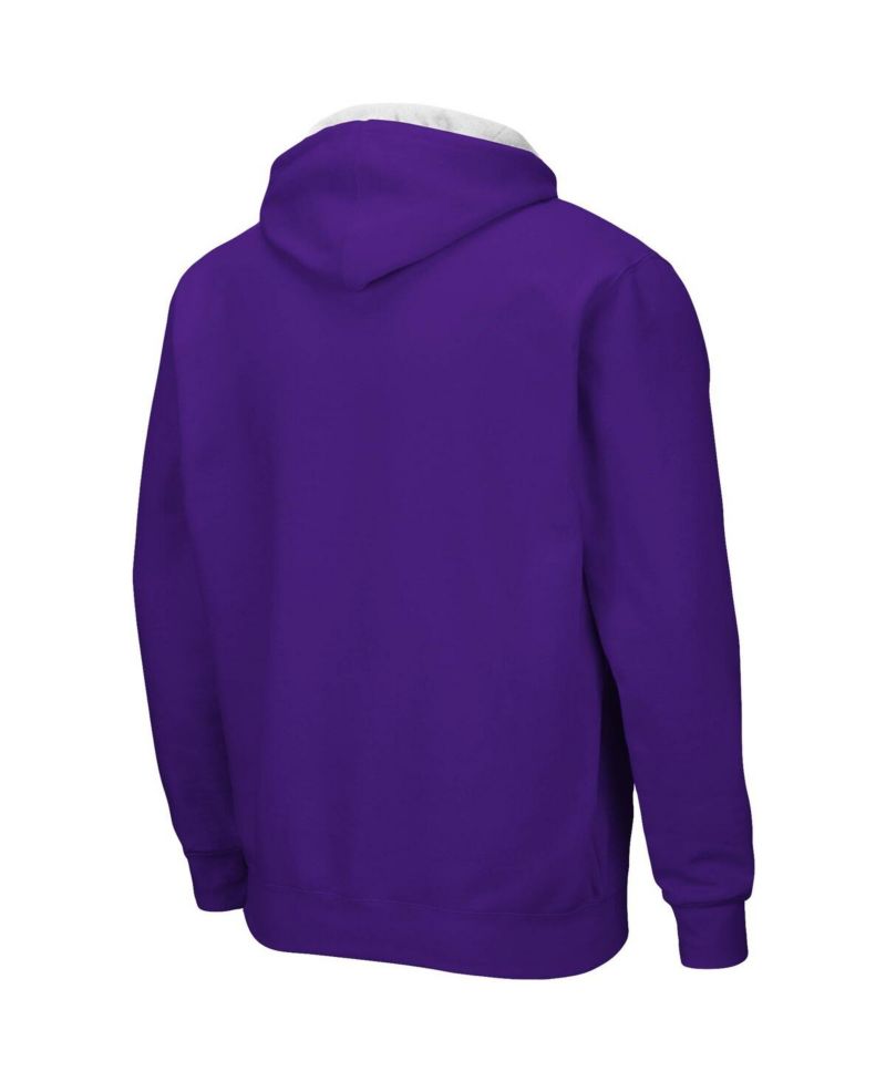 Men's Purple Kansas State Wildcats Big & Tall Full-Zip Hoodie