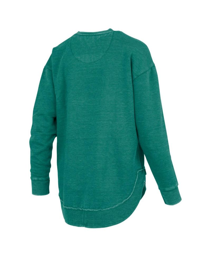 Women's Green Michigan State Spartans Westin Poncho V-Neck Pullover Sweatshirt
