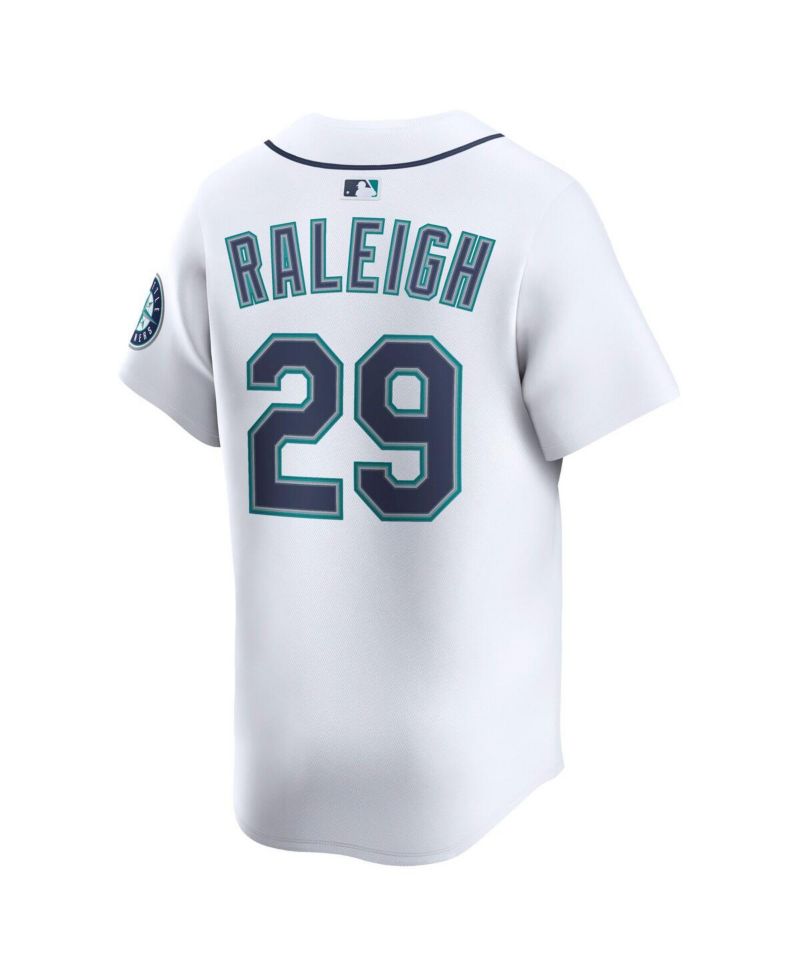 Men's Cal Raleigh White Seattle Mariners Alternate Limited Player Jersey