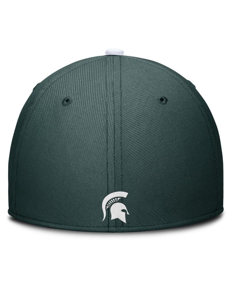 Men's Green Michigan State Spartans Primetime Rise Swoosh Flex Hat