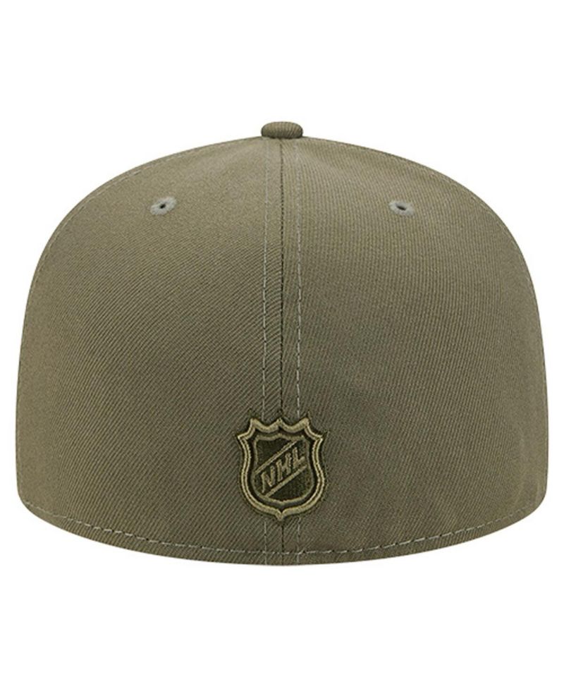 Men's Olive Boston Bruins Military Appreciation Flag 59FIFTY Fitted Hat