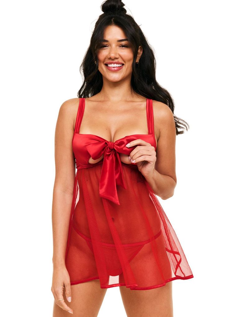 Women's Bessima Babydoll and G-String Set Lingerie
