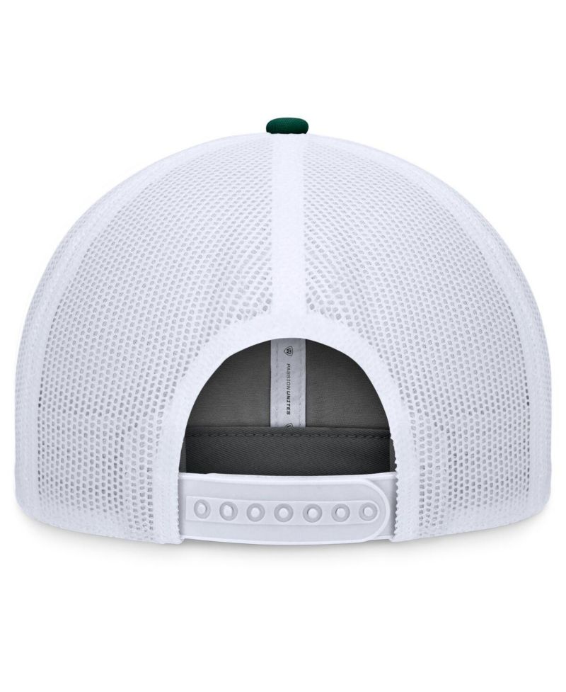 Men's Gray/Green Michigan State Spartans Rob Trucker Adjustable Hat