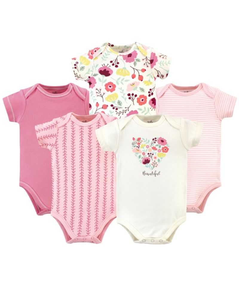 Baby Girls Natural Cotton Bodysuits