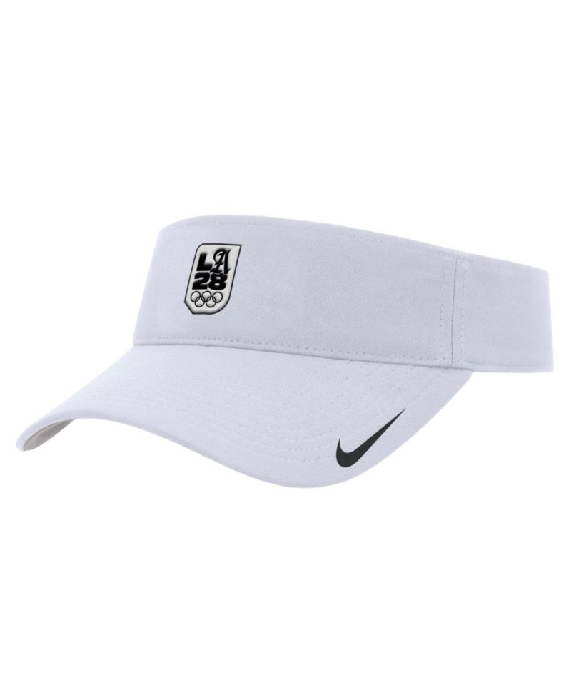 Men's White LA28 Summer Olympics Ace Dri-FIT Adjustable Visor