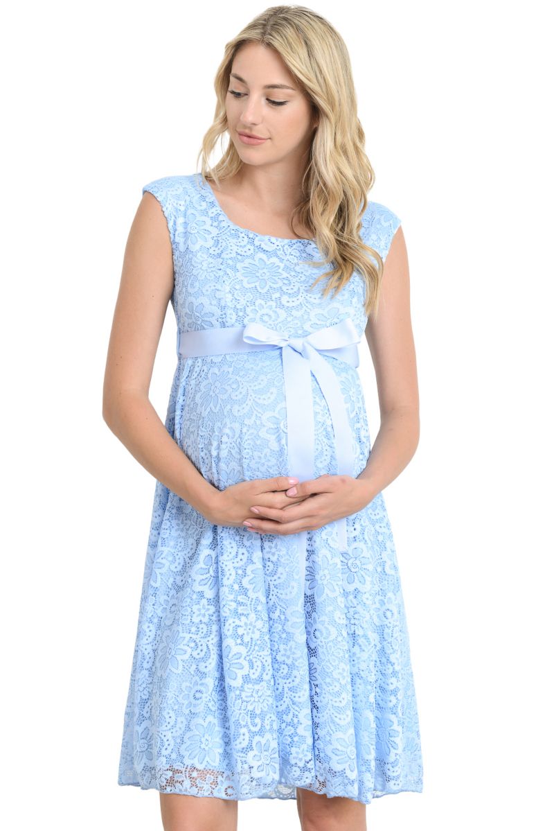 Women's Lace A-Line Dress with Scoop Neck