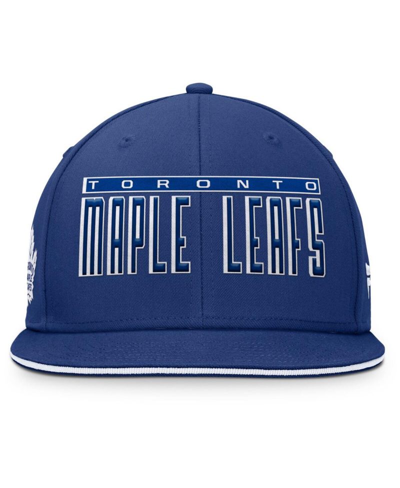 Men's Blue Toronto Maple Leaf's Fundamental Gino Stack Snapback Hat