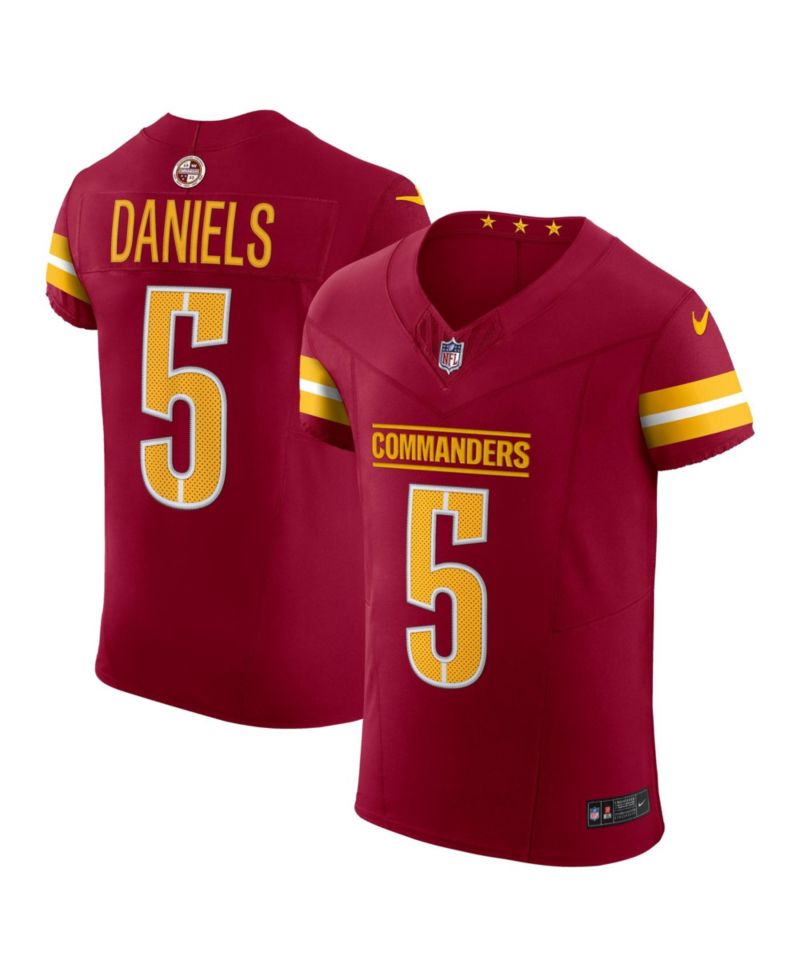 Men's Jayden Daniels Burgundy Washington Commanders Team Vapor F.U.S.E. Elite Jersey