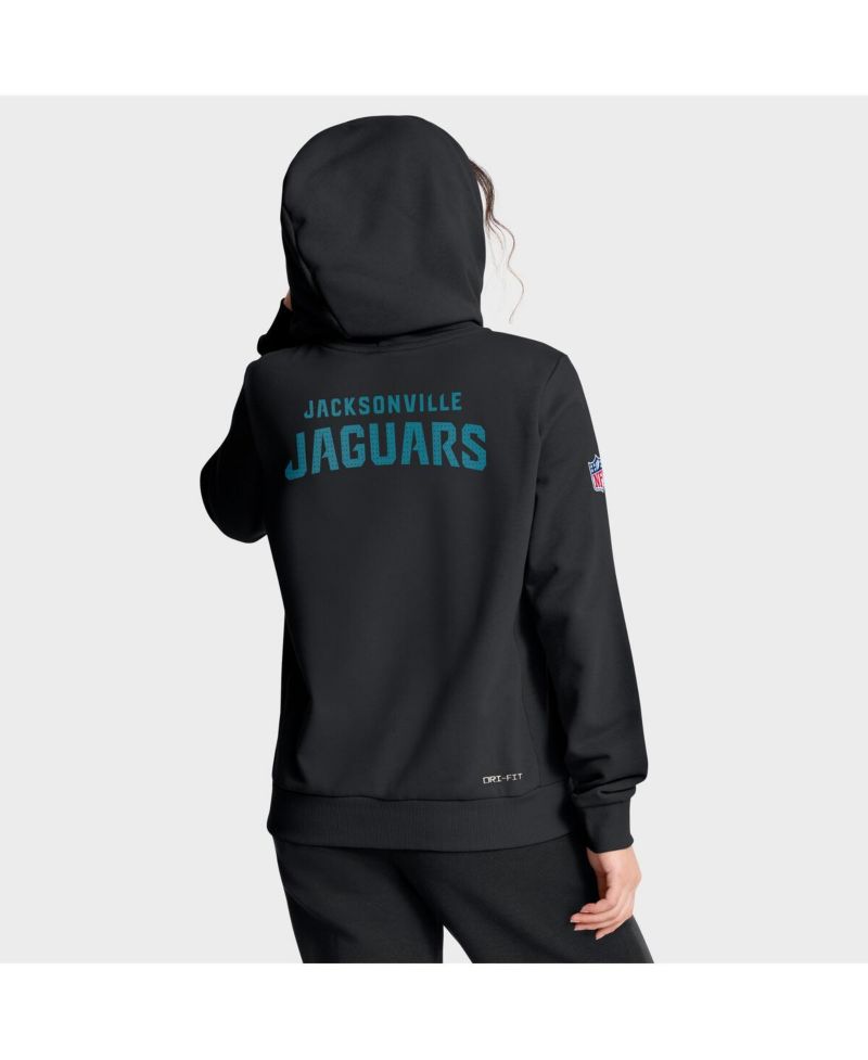 Women's Black Jacksonville Jaguars Sideline Standard Issue Initial Home Dri-FIT Hoodie