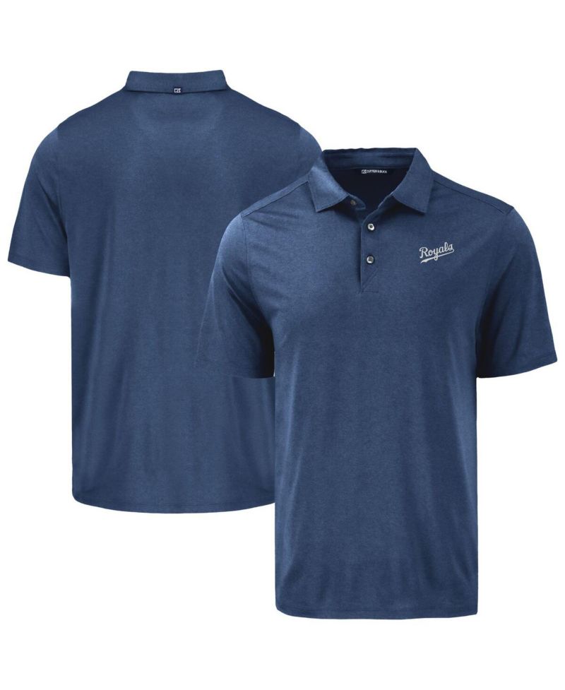 Men's Navy Kansas City Royals Coastline Epic Comfort Eco Polo Shirt
