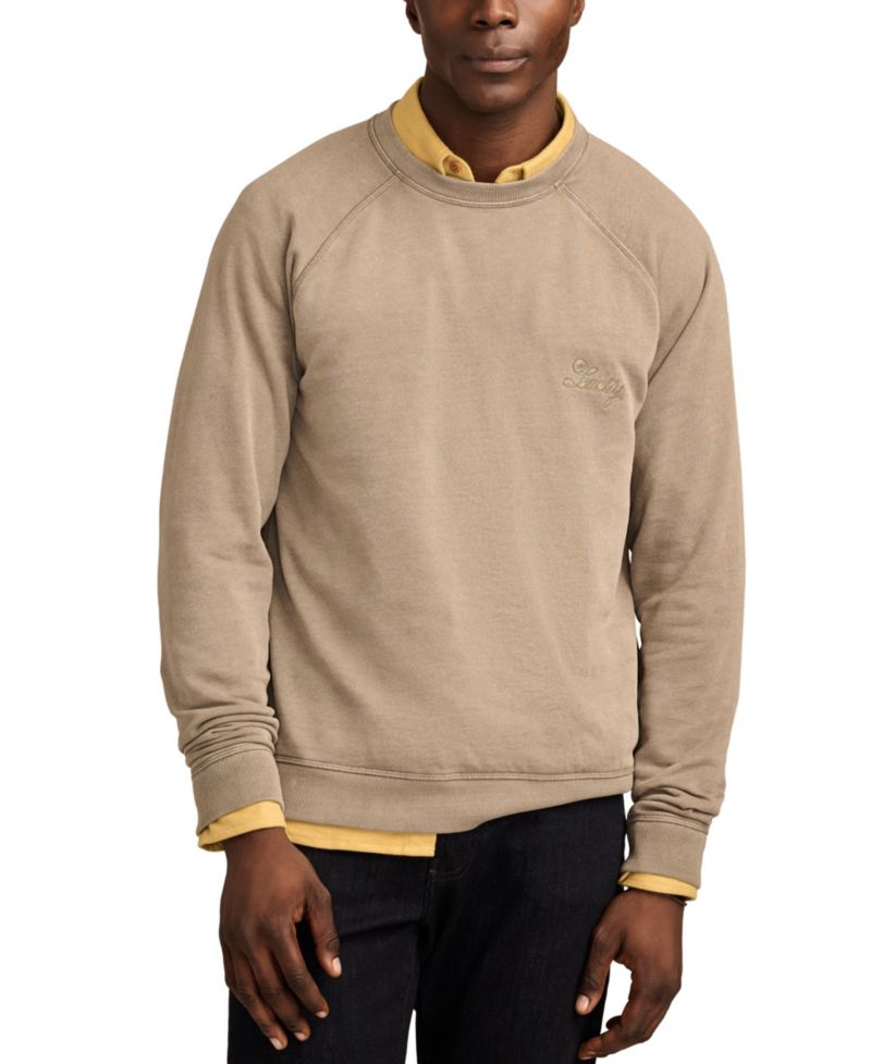 Men's Fleece Logo Raglan Crew Sweatshirt