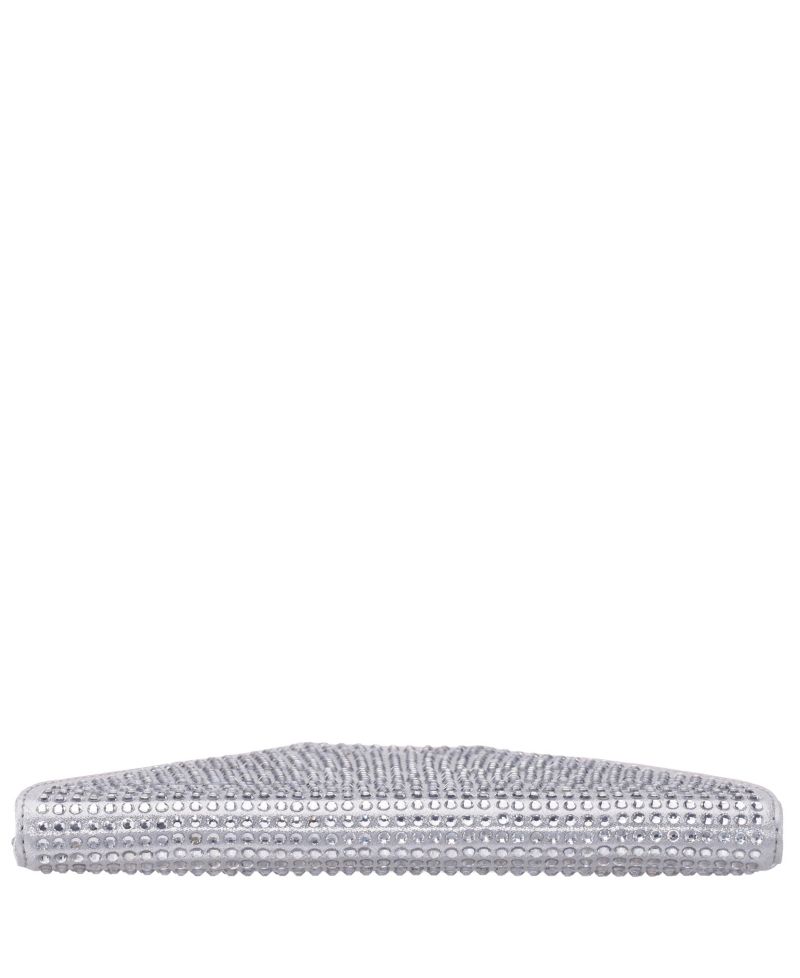 Crystal Encrusted Square Envelope Clutch