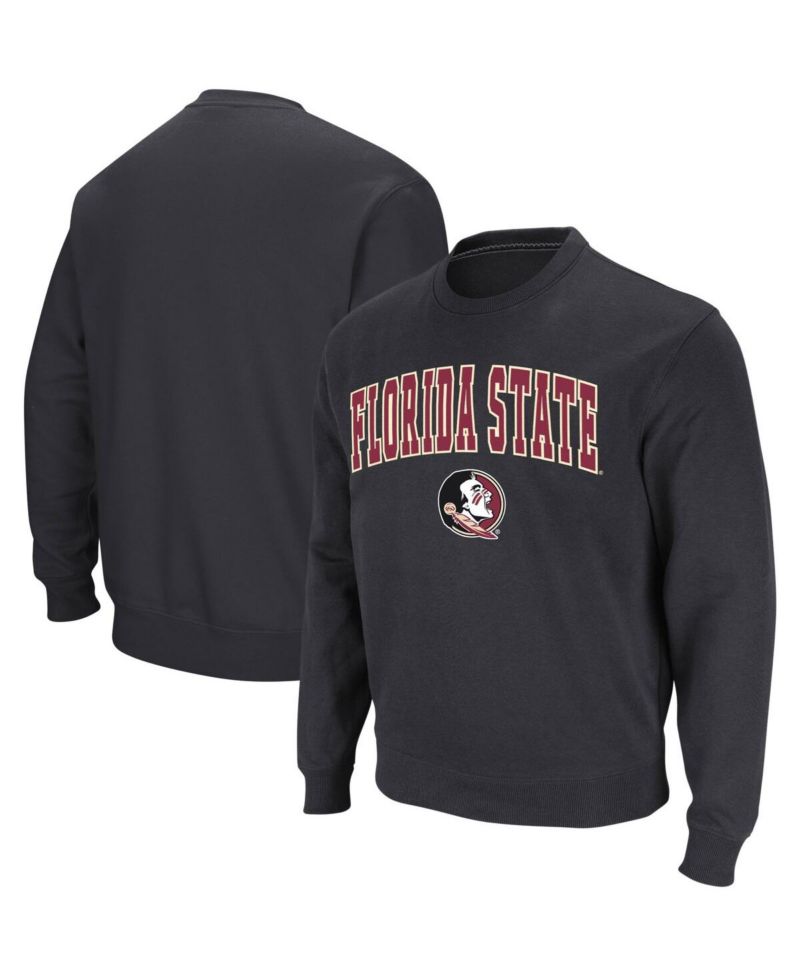 Men's Florida State Seminoles Arch & Logo Tackle Twill Pullover Sweatshirt