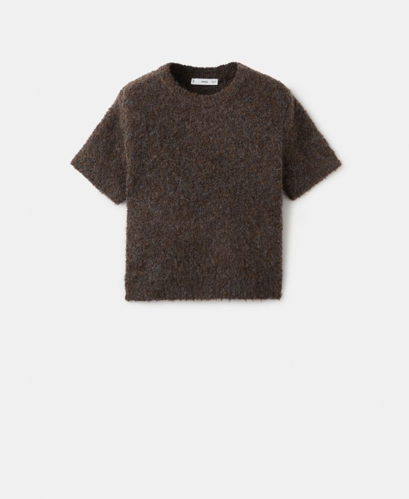 Women's Boucle Short-Sleeved Sweater