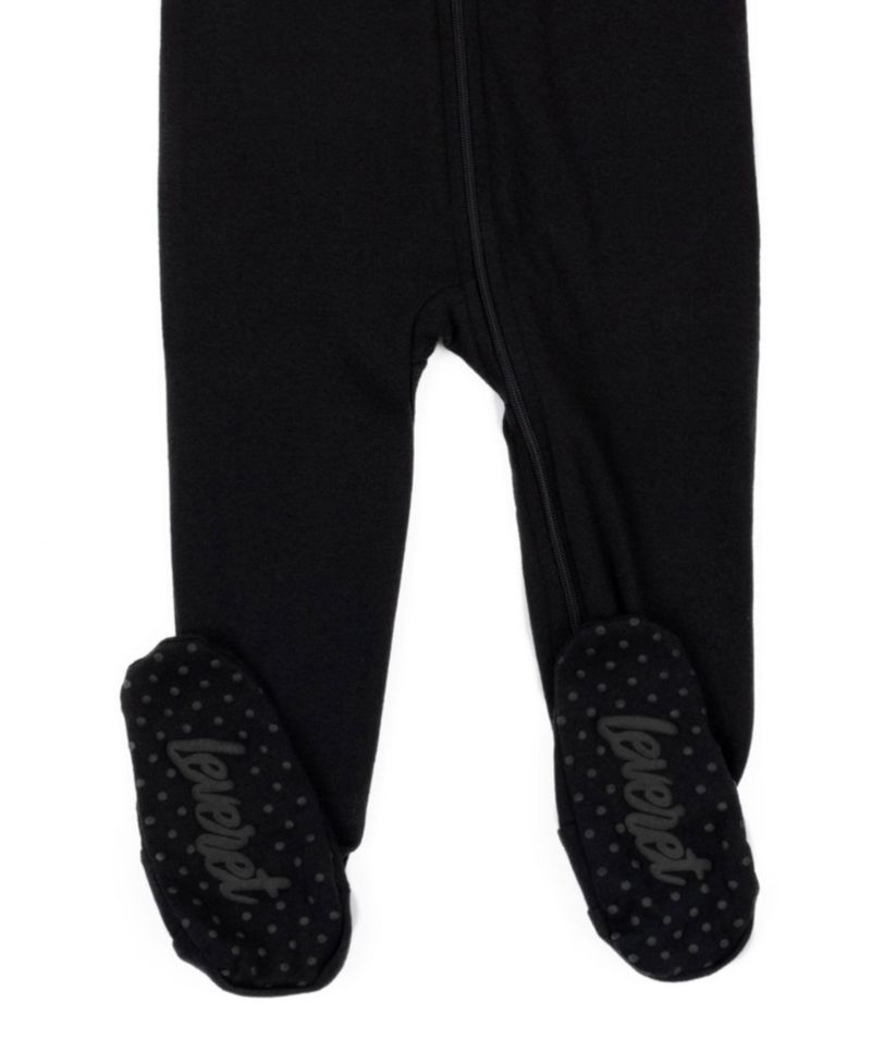 Toddler Matching Family One Piece Footed Cotton Long Sleeve Solid Color Pajamas 2T-5T