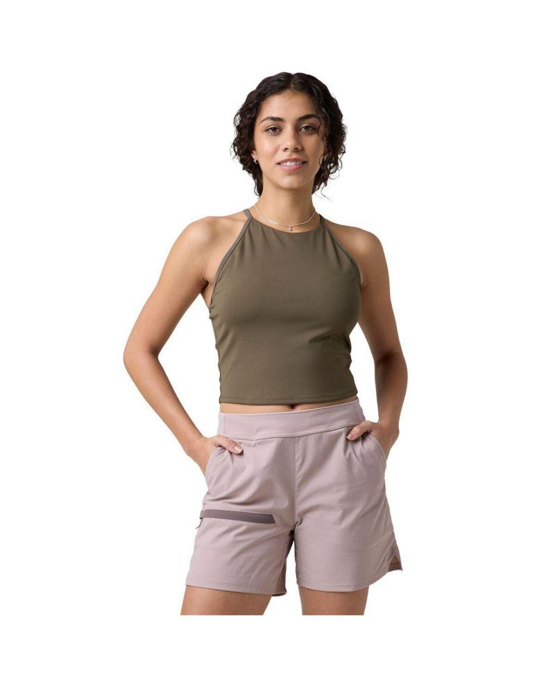 Women's Destination Racerback Form-Fitting Cropped Tank Top