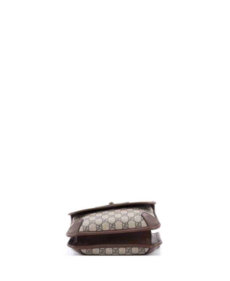 Small Neo Vintage Flap Messenger GG Coated Canvas