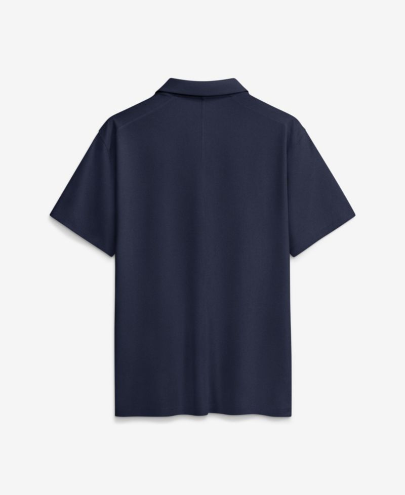Men's Navy Michigan Wolverines Primetime Victory Plus Dri-FIT Polo Shirt