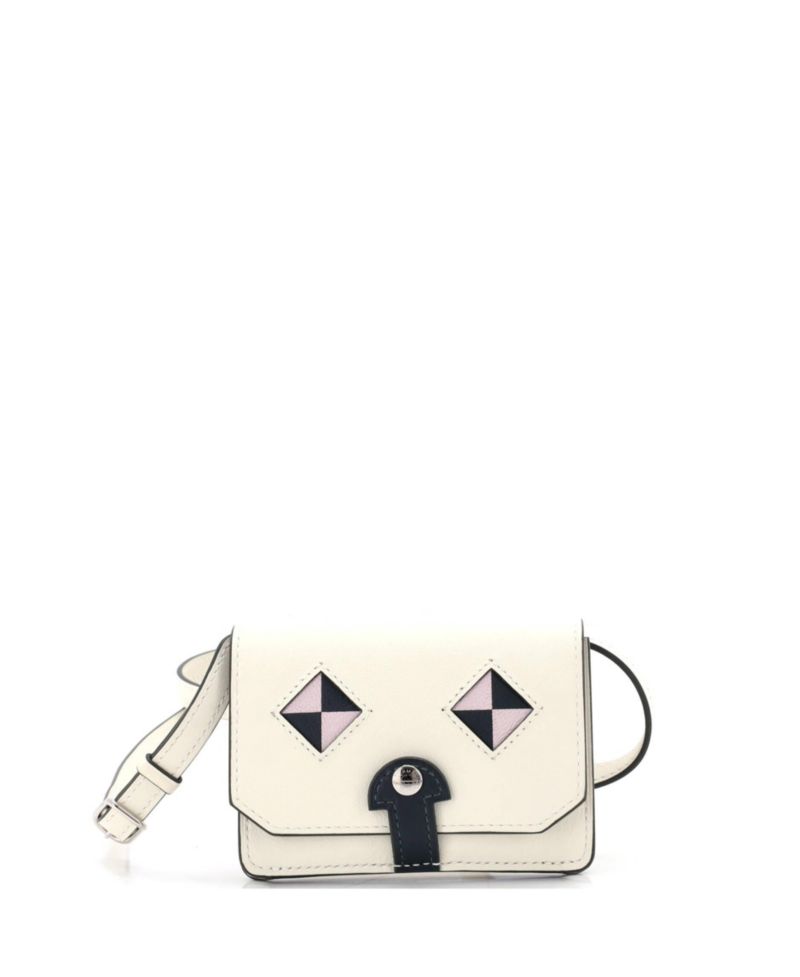 Chien Card Holder with Strap Swift and Chevre Mysore