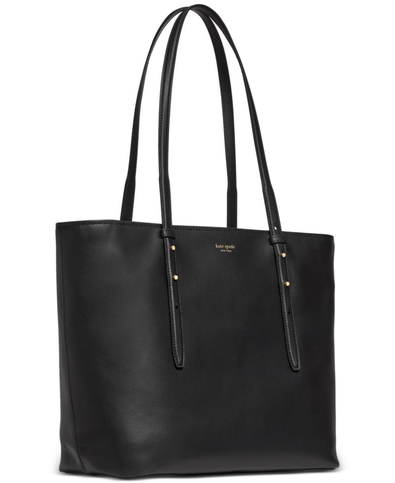 Do It All Large Leather Zip Tote Bag