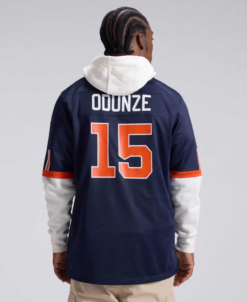 Men's Rome Odunze Navy Chicago Bears 2026 Rivalries Collection Game Jersey