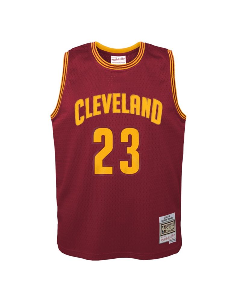 Big Boys and Girls LeBron James Wine Cleveland Cavaliers 2015/16 Hardwood Classics Swingman Jersey
