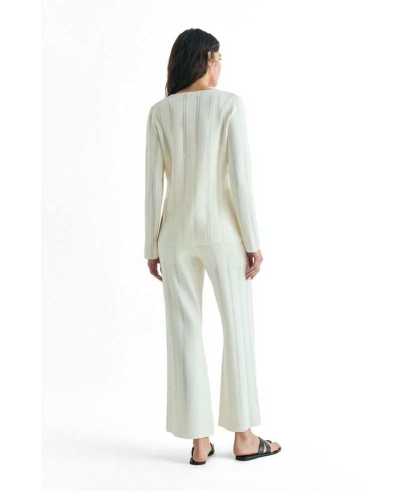 Women's Slanted Knit Cardigan
