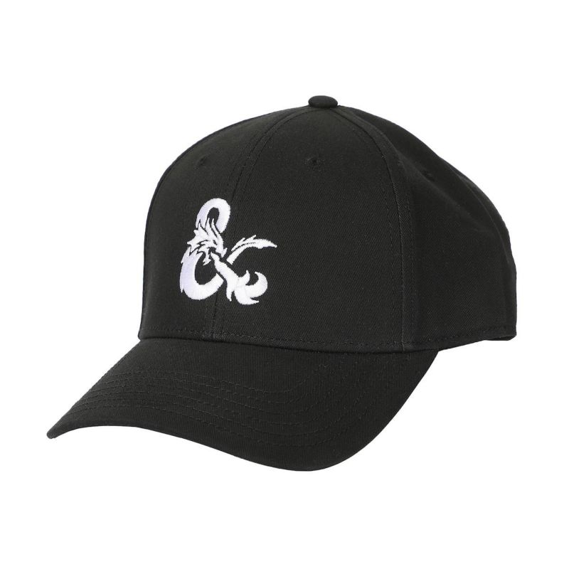 Men's Dungeons and Dragons Embroidered Logo Black Traditional Adjustable Hat