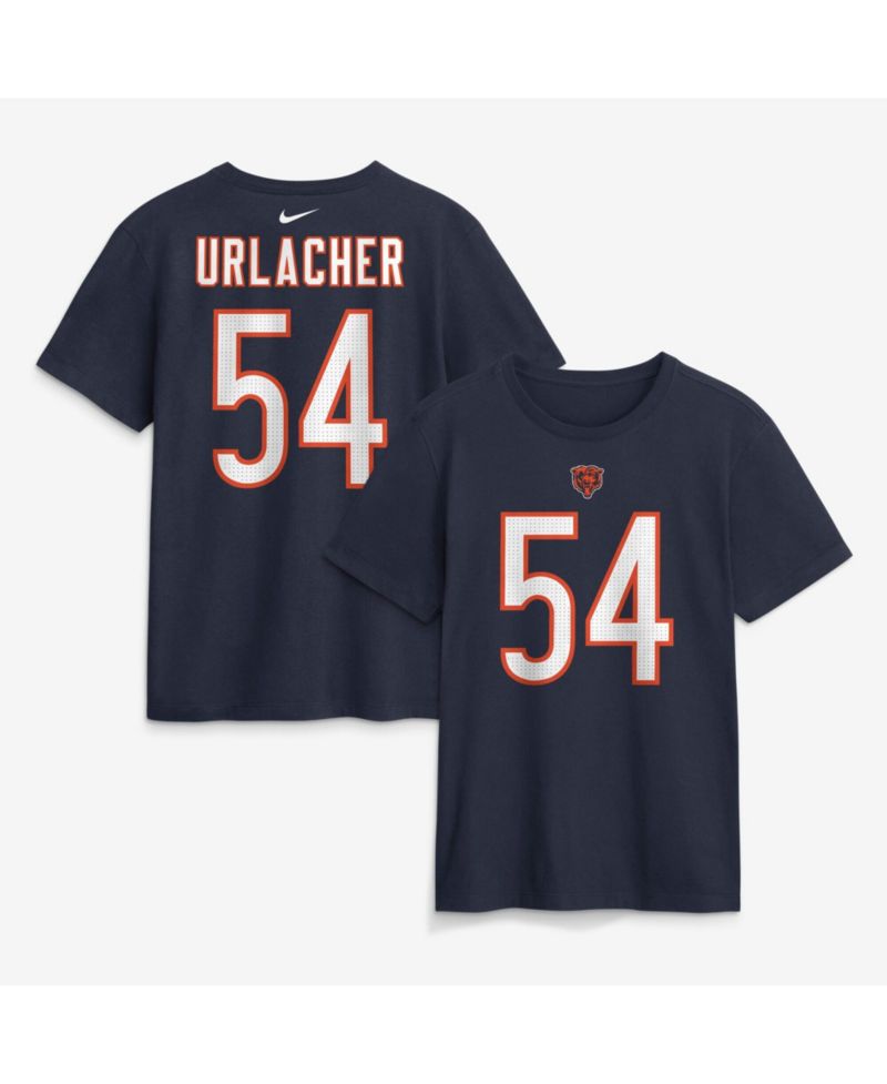 Men's Brian Urlacher Navy Chicago Bears Retired Name & Number T-Shirt